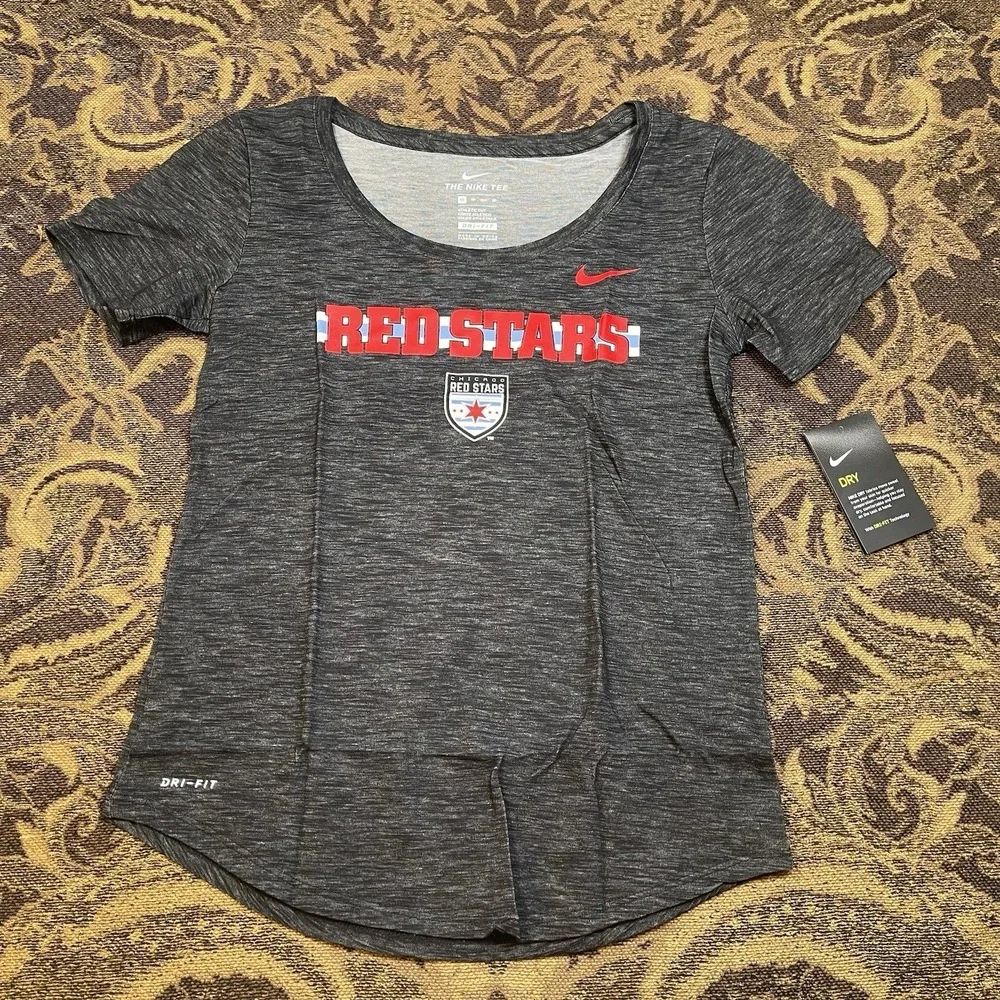 NIKE Women's Chicago Red Stars NWSL Soccer Scoop Top Shirt Size XS New